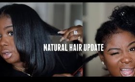 ★ 2 Month Old Braid Take-Down + Natural Hair Update | Silk Wrap DIY