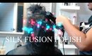 How to Silk Out Transitioning hair