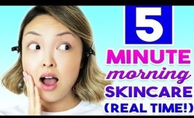 5 Minute Morning Skincare (Real Time!)
