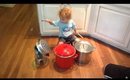 Drumming on pots and pans