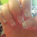 Glitter tip nails