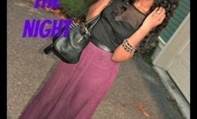 Fall Maxi Skirt Outfit of the Night