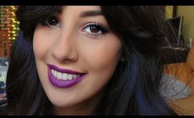 The Purple Lips Makeup Tutorial | MARIA QUINTAS