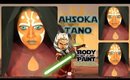 Star Wars: Ahsoka Tano Body Paint Tutorial (NoBlandMakeup)