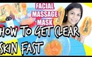 How To Get Clear Skin Fast | Facial Massage Mask | SuperPrincessjo