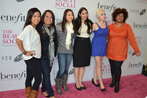 Me, Chie, Jenn S. and the most fabulous beauty bloggers:  Temptalia, Xsparkage and Afrobella
