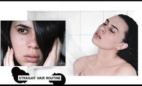 Straight Hair Routine