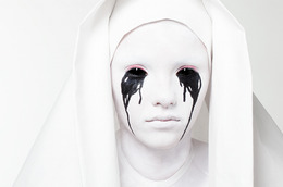 Simple Halloween Look! Weeping Nun Makeup