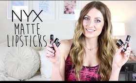 NYX Matte Lipsticks: New Shades & Swatches