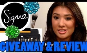 GIVEAWAY & REVIEW: Sigma Professional Brush Kit