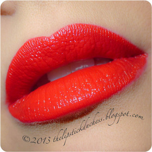 Using Revlon Super Lustrous Lipstick in "Love That Red" #725.