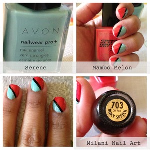 Avon polishes and Milani Nail art polish!