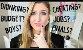 20 Things I Wish I'd Known in College || Partying, Cheating Boys, Finals & MORE