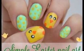 Simple Easter nail art