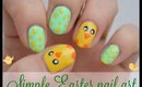 Simple Easter nail art