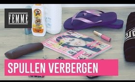Belangrijke spullen verbergen in je beach bag - FEMME
