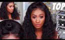 Natural Soft Top Knot with a 360 lace frontal loose curly wig  | Sunwell Wigs | Shlinda1