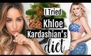 I Ate like Khloe Kardashian for a day! This is what happened