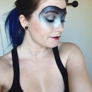 Ice Queen Masquerade Mask Makeup
