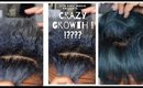 Silk Press on Short Transitioning Hair!!! Kelly Green & Blue!!!