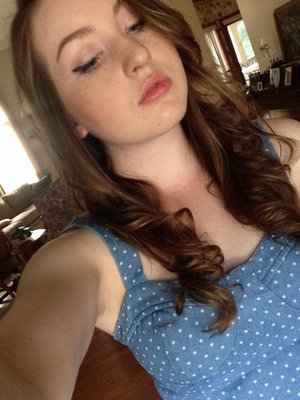 Hair and makeup for a neighbor's grad party :)