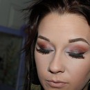 Blue Brown Pigment with limited edition mac 4 palette