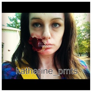 Half eaten zombie face. Special fx done by me. 