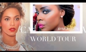 Makeup Tutorial Beyonce Mrs. Carter World Tour| MAC Retro Matte Flat Out Fabulous