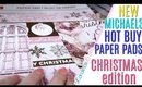 NEW Christmas Paper Pads HOT BUY DEAL at Michaels Haul, Michaels 2019 Christmas paper pads haul