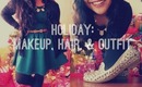 ❄Holday Makeup, Hair, and Outfit!❄