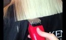 cutting long blond hair with a clipper barber wahl clippercut