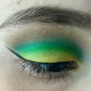 Colorful parrot eyeshadow