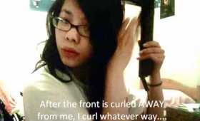 Curling my Hair with a Flat Iron