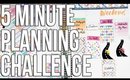 5 Minute Planning Challenge | #5min2plan