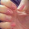 pink white dotted