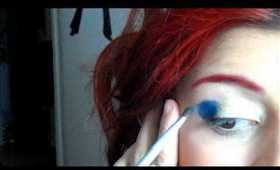 Tutoriel yeux doré et bleu - Gold and blue makeup Tutorial