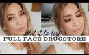 ULTIMATE FULL FACE DRUGSTORE MAKEUP FIRST IMPRESSION