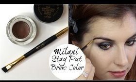 Milani Stay Put Brow Color Review + Demo | Bailey B.