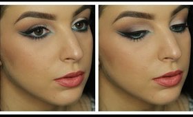 GRWM | Neutral Double Wing & Blue Liner ♥