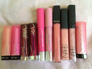Just a few lip products ... Too many to choose from! 
