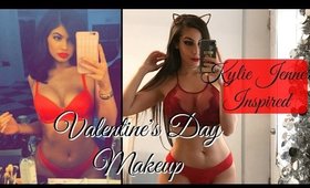 Kylie Jenner Inspired Valentine's Day Makeup Tutorial