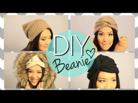 DIY No Sew Cute Beanie Boho Twisted Hat {EASY} | anneorshine Video ...