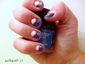 These are my Independence Day Inspired Nails!!!