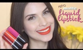 New MAC Retro Matte Liquid Lipstick Review with Swatches!