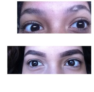 The difference of my eyebrows before and after ! 