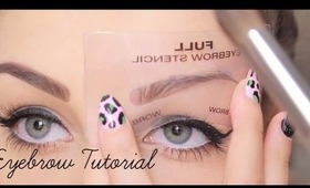 Eyebrow Tutorial using Stencil | MakeupByTaylorK
