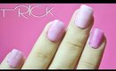 Trick:How to apply acrylic nails without glue on short nails ♡