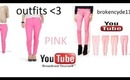 outfits para la escuela (pantalon rosado)
