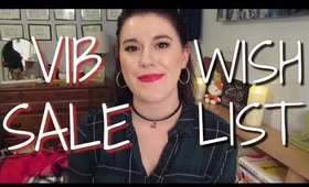 SEPHORA VIB SALE 2018 WISH LIST & CART