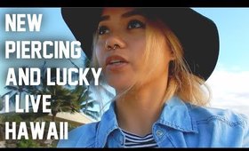 Getting My Septum Pierced and Lucky I live Hawaii Vlog #3